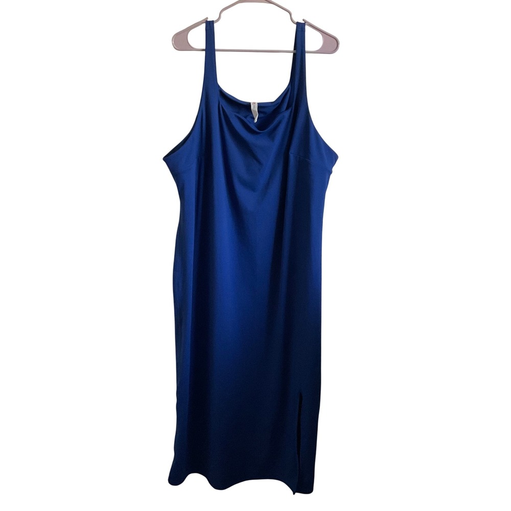 Anthropologie Daily Practice Blue Tank Top Athleisure Maxi Dress - Size 3X